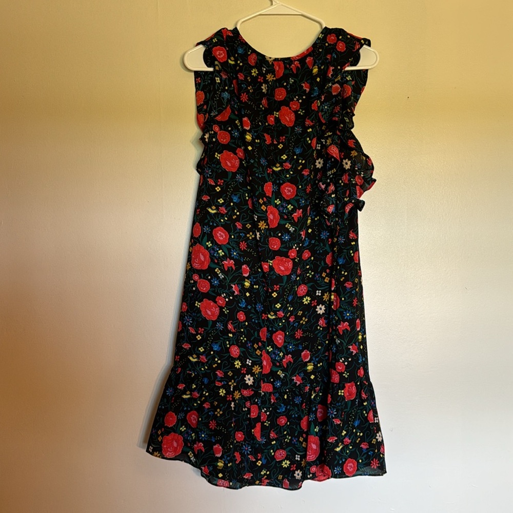 J. Crew Factory Floral Ruffle Dress - Picture 3 of 6